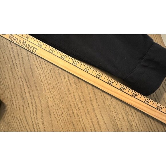 Zara Men Slim Fit XL Band Collar Long sleeve button Black Shirt Cotton Textured - Picture 5 of 9